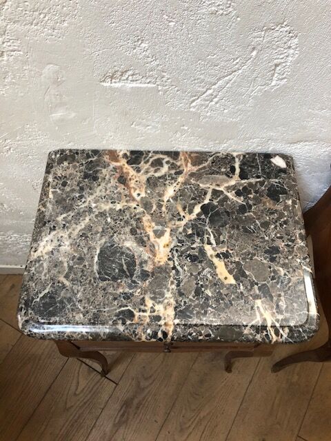 Louis XV-style bedside pair