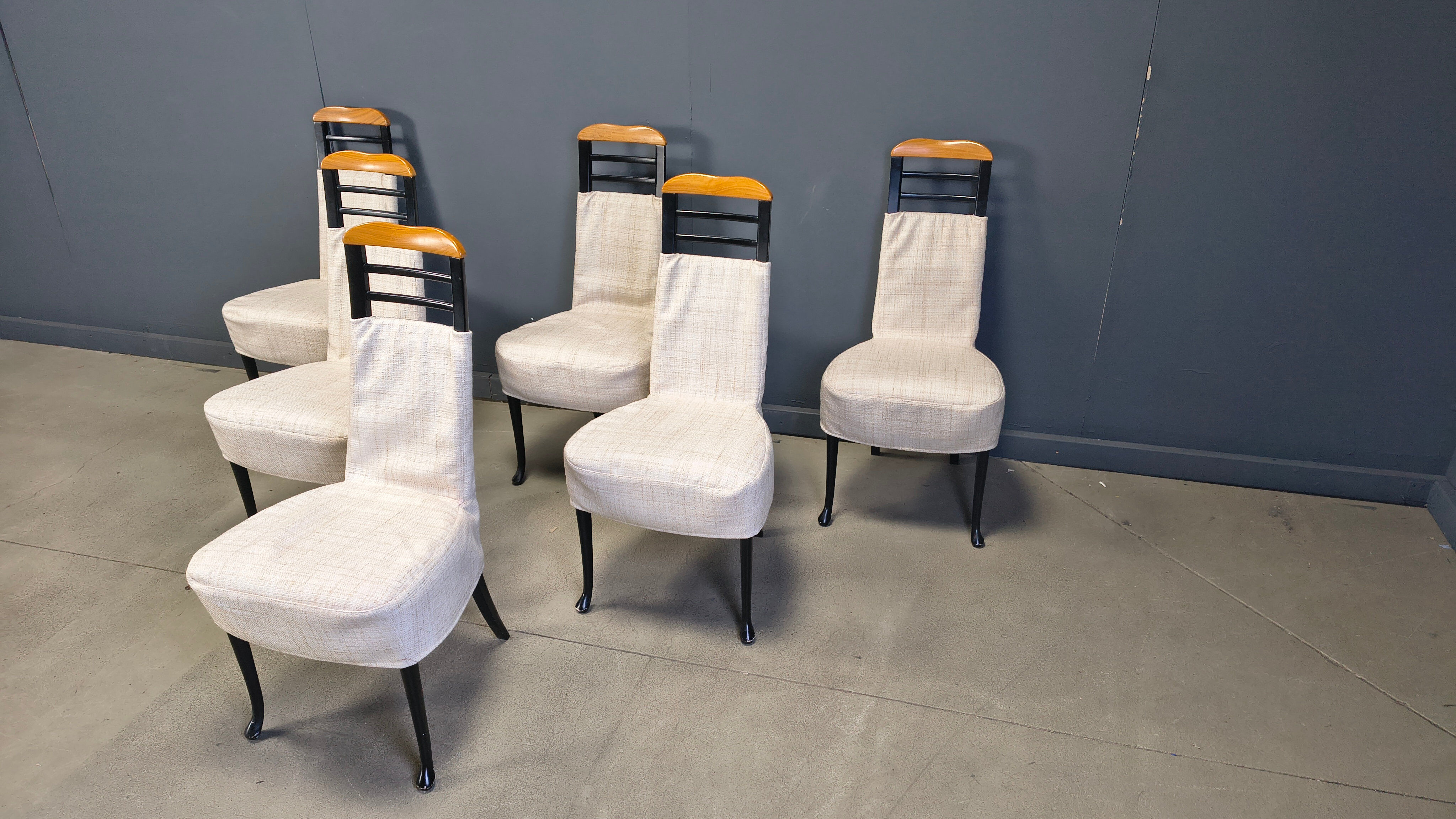 Vintage dining chairs by Giorgetti, 1970s