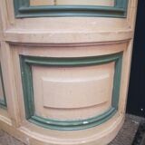 Library curved late nineteenth patina