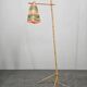 Rare Midcentury Floor Bambnoo and String Lamp, 1960s