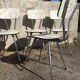 Série de 4 chaises formica de Roger Breton
