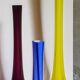 Trio of ancient stretched glass soliflores