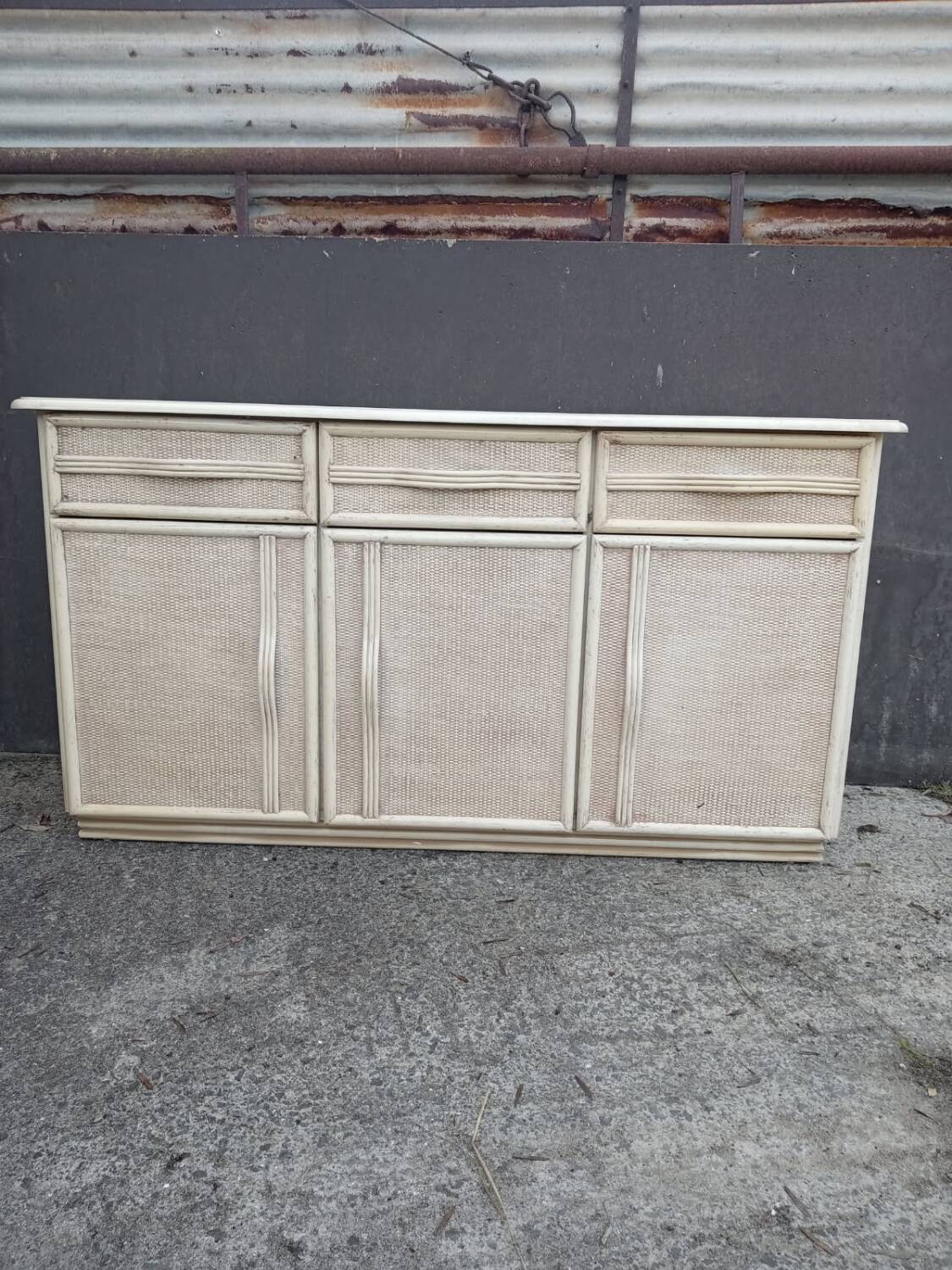 1980s ivory sideboard