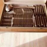 Ercuis silver plated cutlery set, 12 place settings, good condition