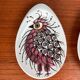 Small oyster or Danish sauce plates from the mid-century by Beth Breyen for Royal Copenhagen, set of 4.