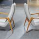 Scandinavian armchair danish feet years 50 compass