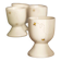 Set of 4 egg cups "Apolline"