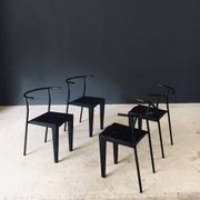 Postmodern Dr. Glob Dining Chairs by Philippe Starck for Kartell, Italy, 1980s, Set of 4