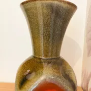 Vase vintage en céramique émaillée