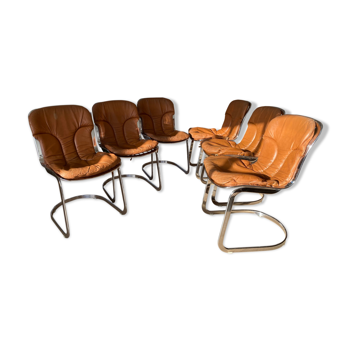 Suite de 6 chaises Cidue Italie 1970