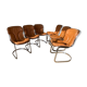 Suite de 6 chaises Cidue Italie 1970