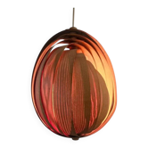 Pendentif en bois rare des années 1960 dans le style de Hans-Agne Jakobsson, Suède.