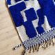 Handmade traditional Berber rug 2/3 m blue