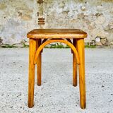 Bistro stool, curved wood by Stella, circa 1950s