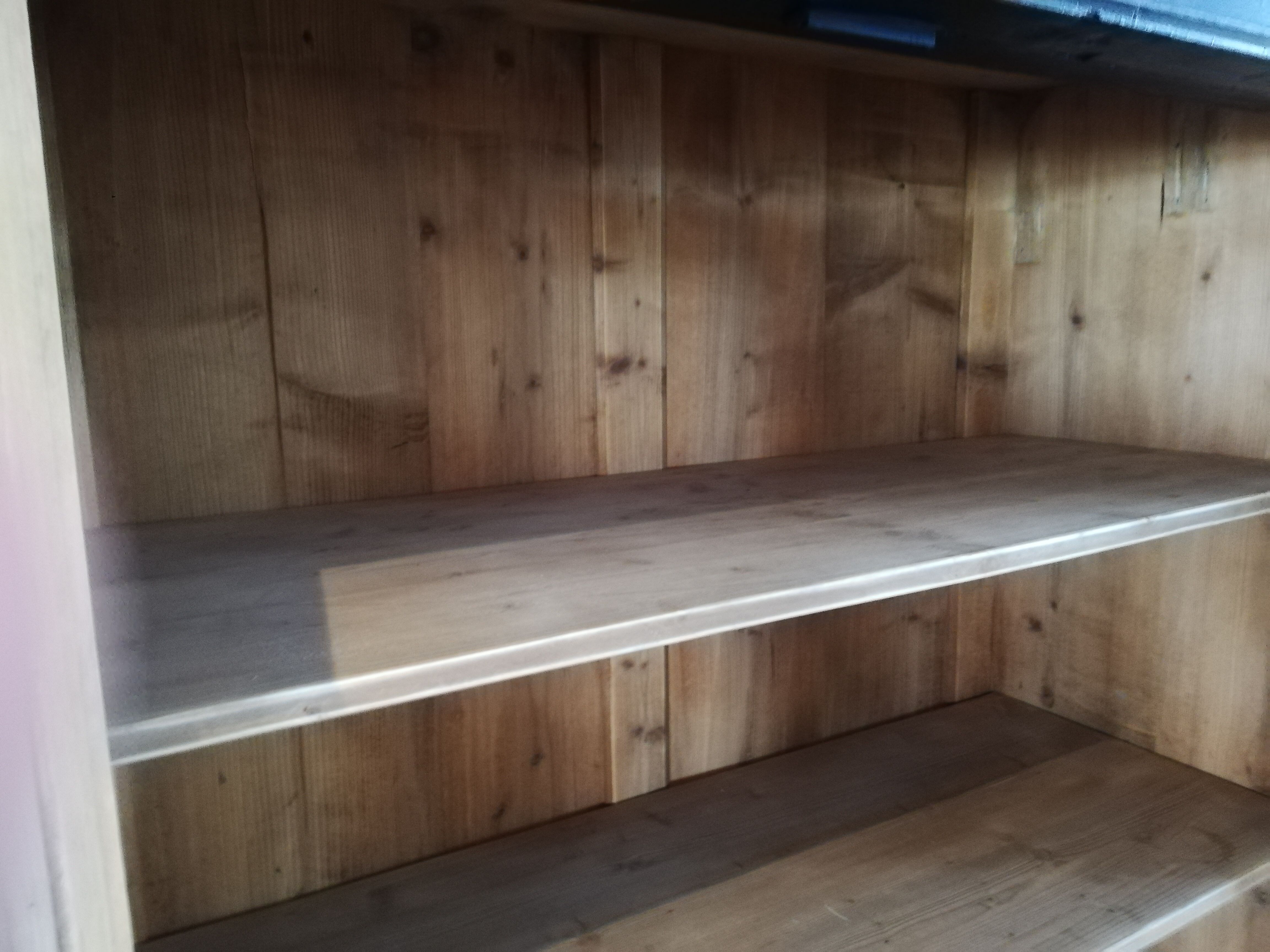 Parisian glazed wardrobe, Vintage painted showcase library