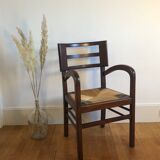 Pierre Cruège oak armchair 1950