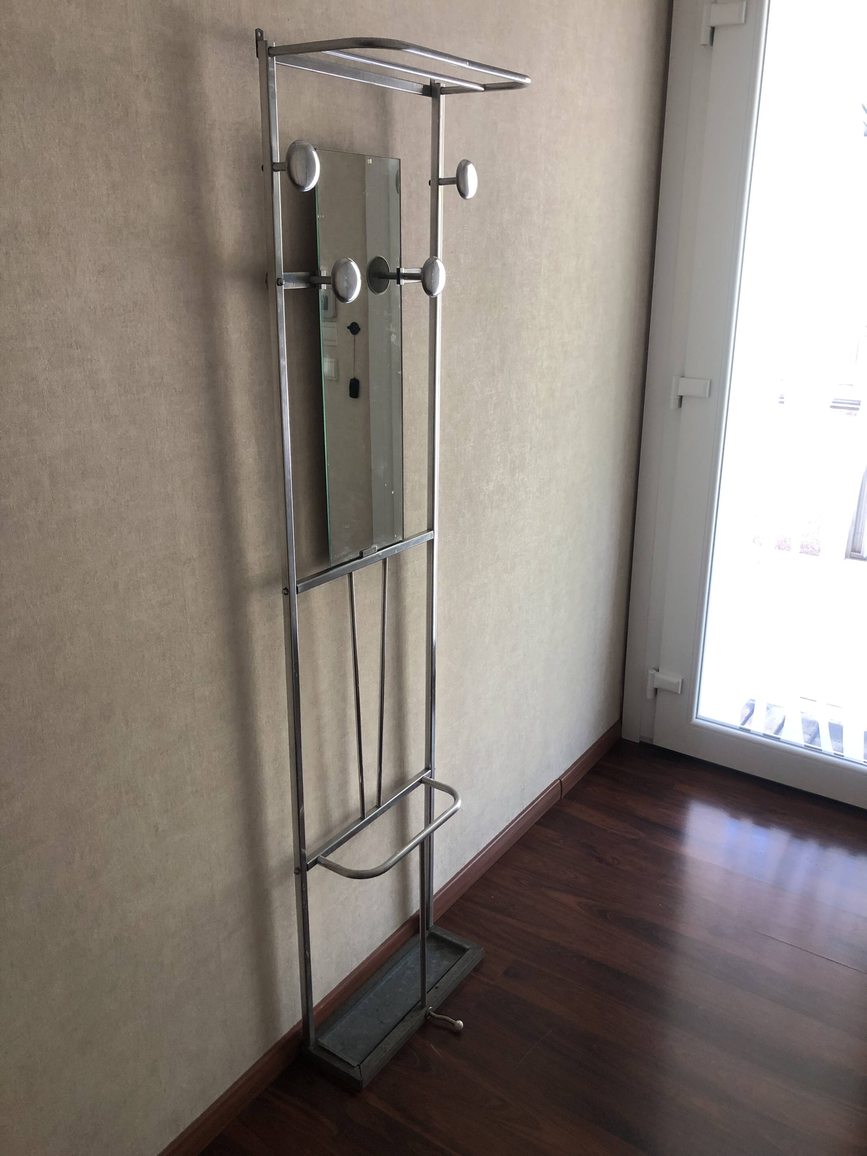Vintage 1950s coat rack wardrobe