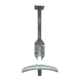 Vintage brushed aluminum hook