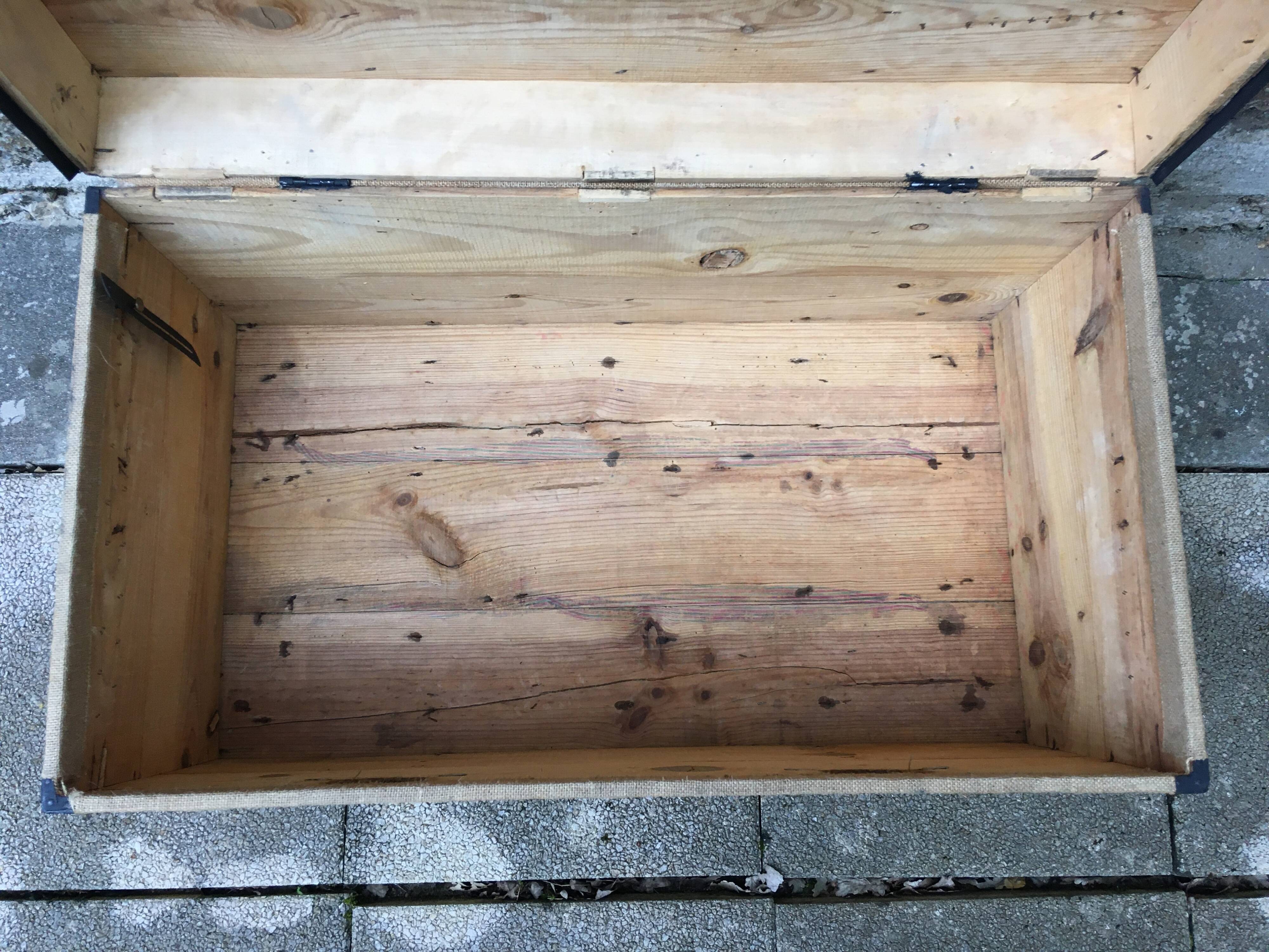 19th-century travel trunk