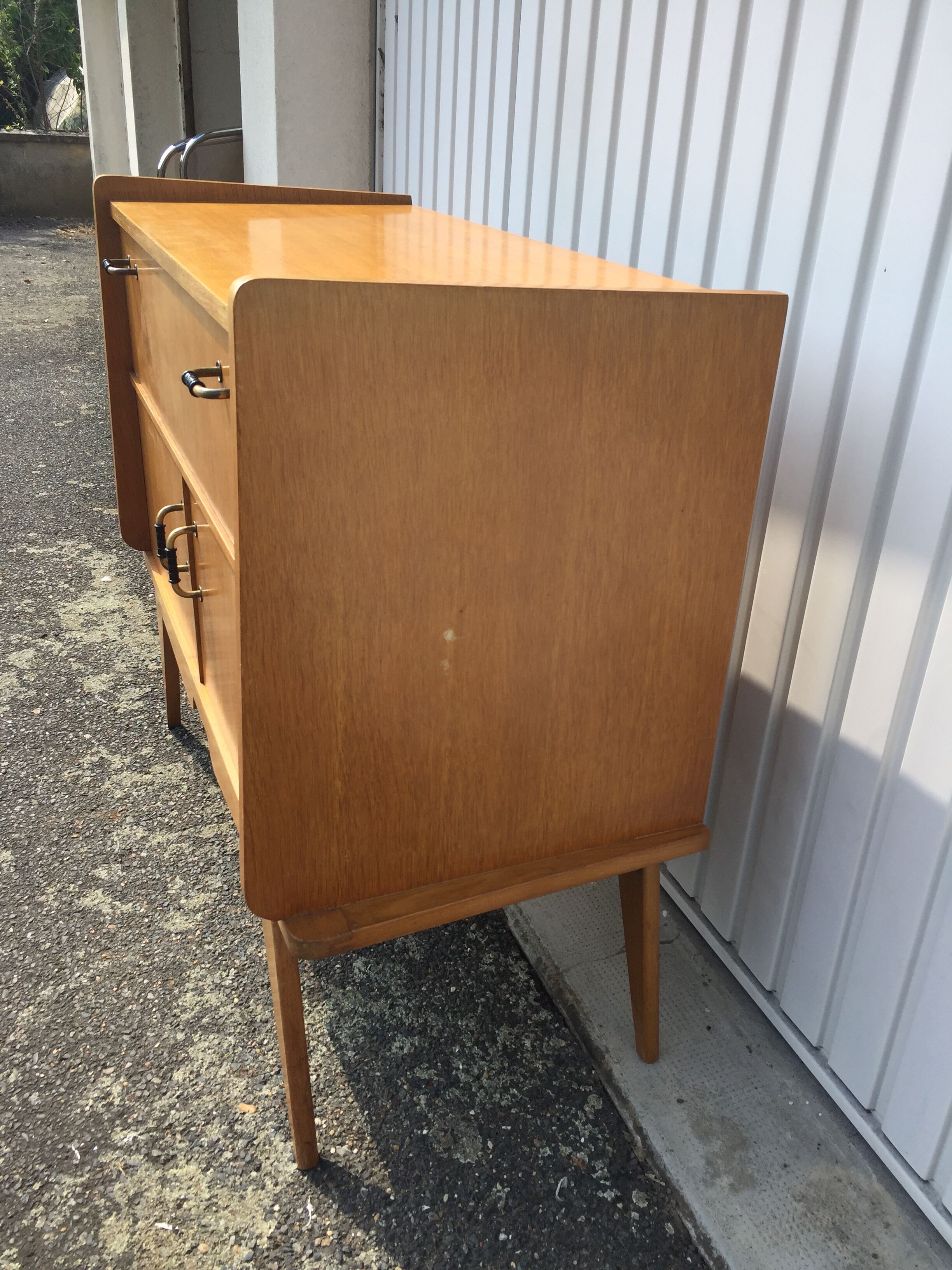 Vintage dresser with compass foot