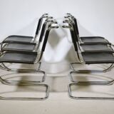 Bauhaus Cantilever Chairs by Mies van der Rohe for Thonet, Set of 6, 1970s