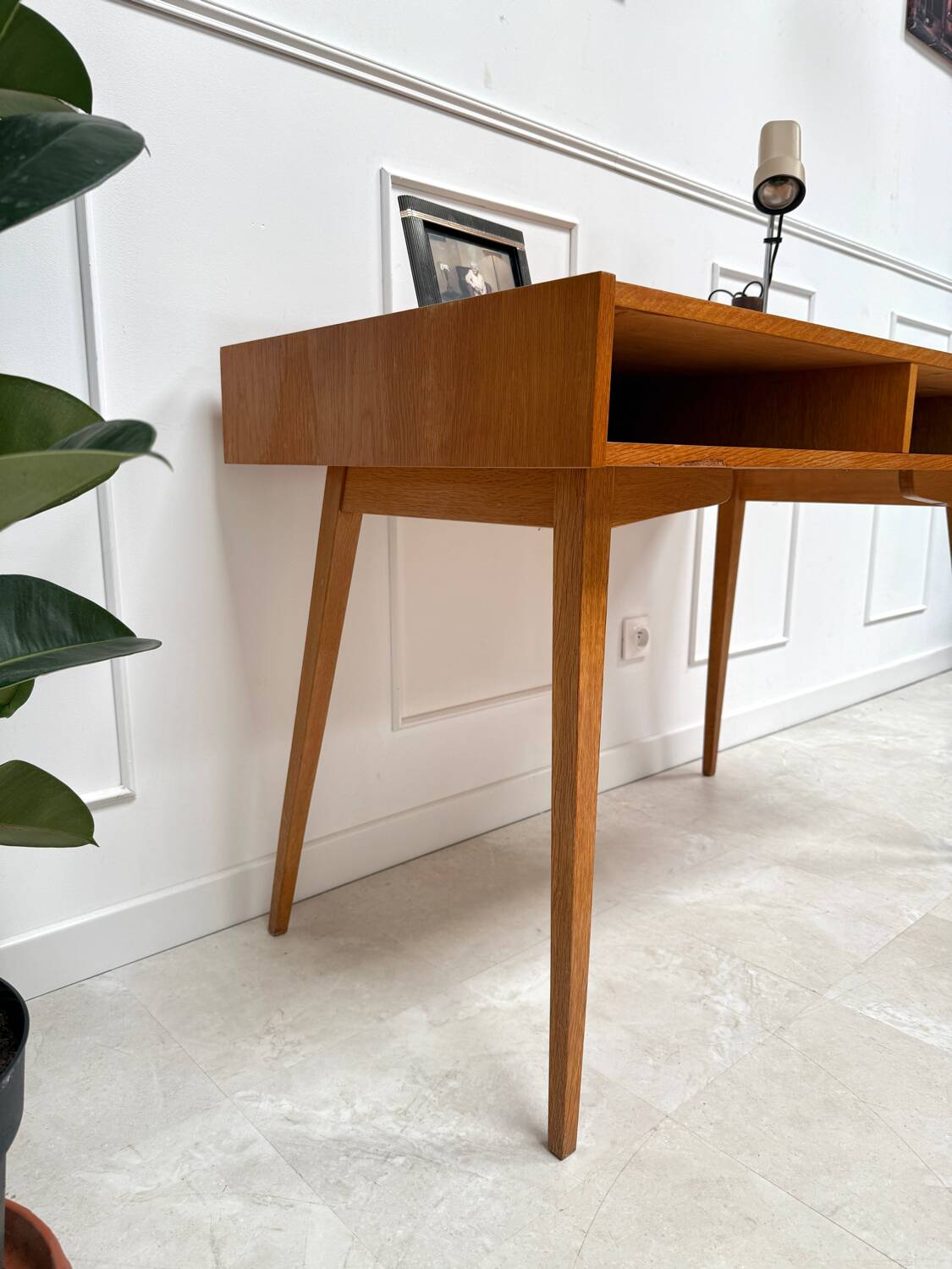 Vintage compass leg desk