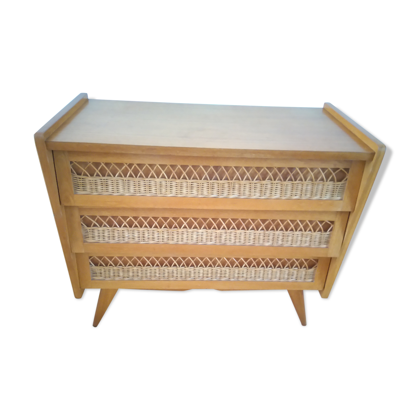 Rattan dresser 1950/60