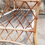 Vintage rattan bed