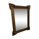 Golden ornate antique mirror 75x110cm
