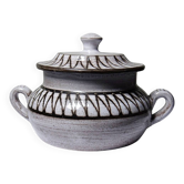 Pot couvert vintage en céramique de Vallauris, Émile Masson, années 1960-1970