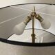 Tripod floor lamp with adjustable height and shelf from the 1960s.