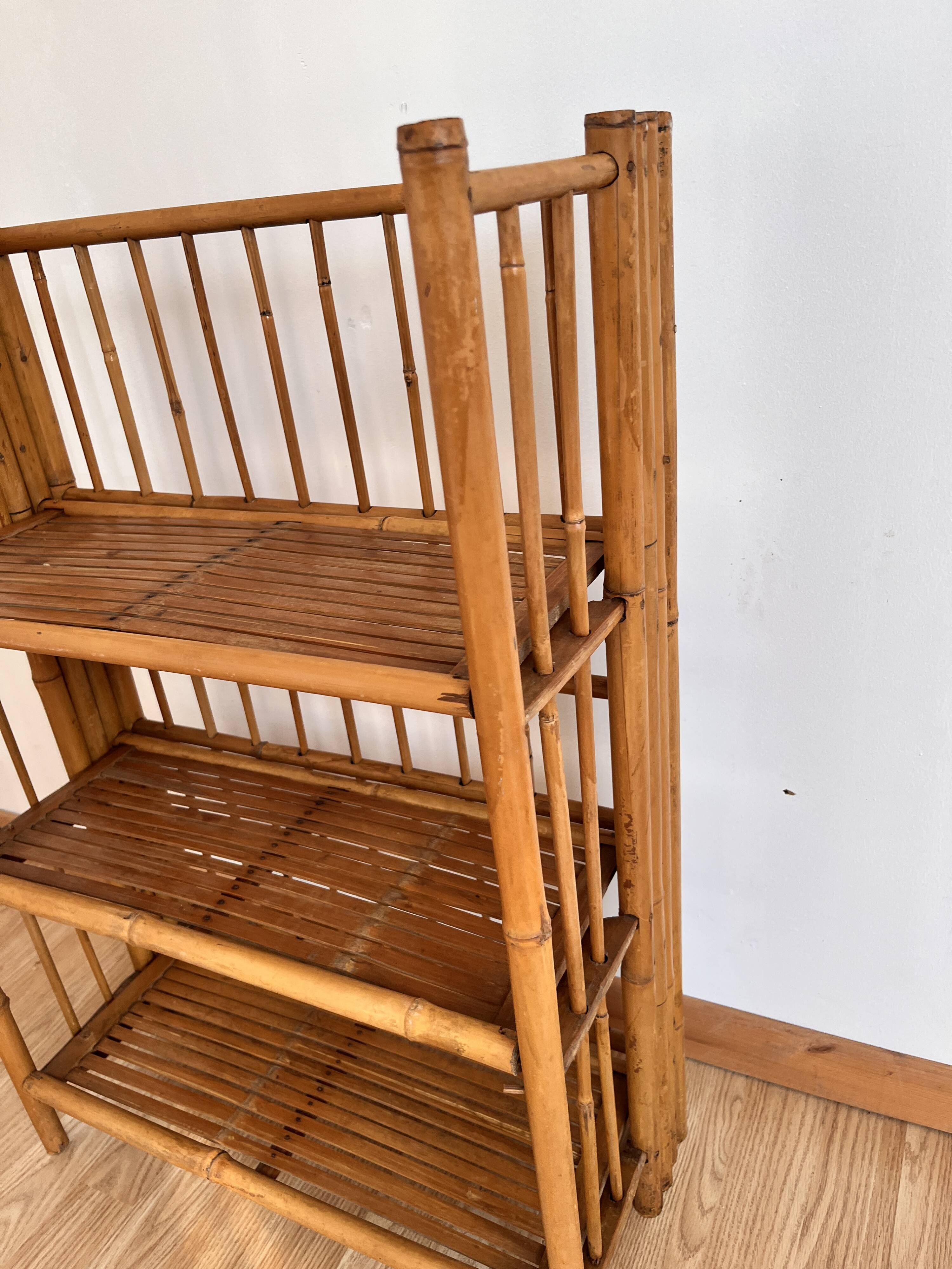 foldable bamboo shelf