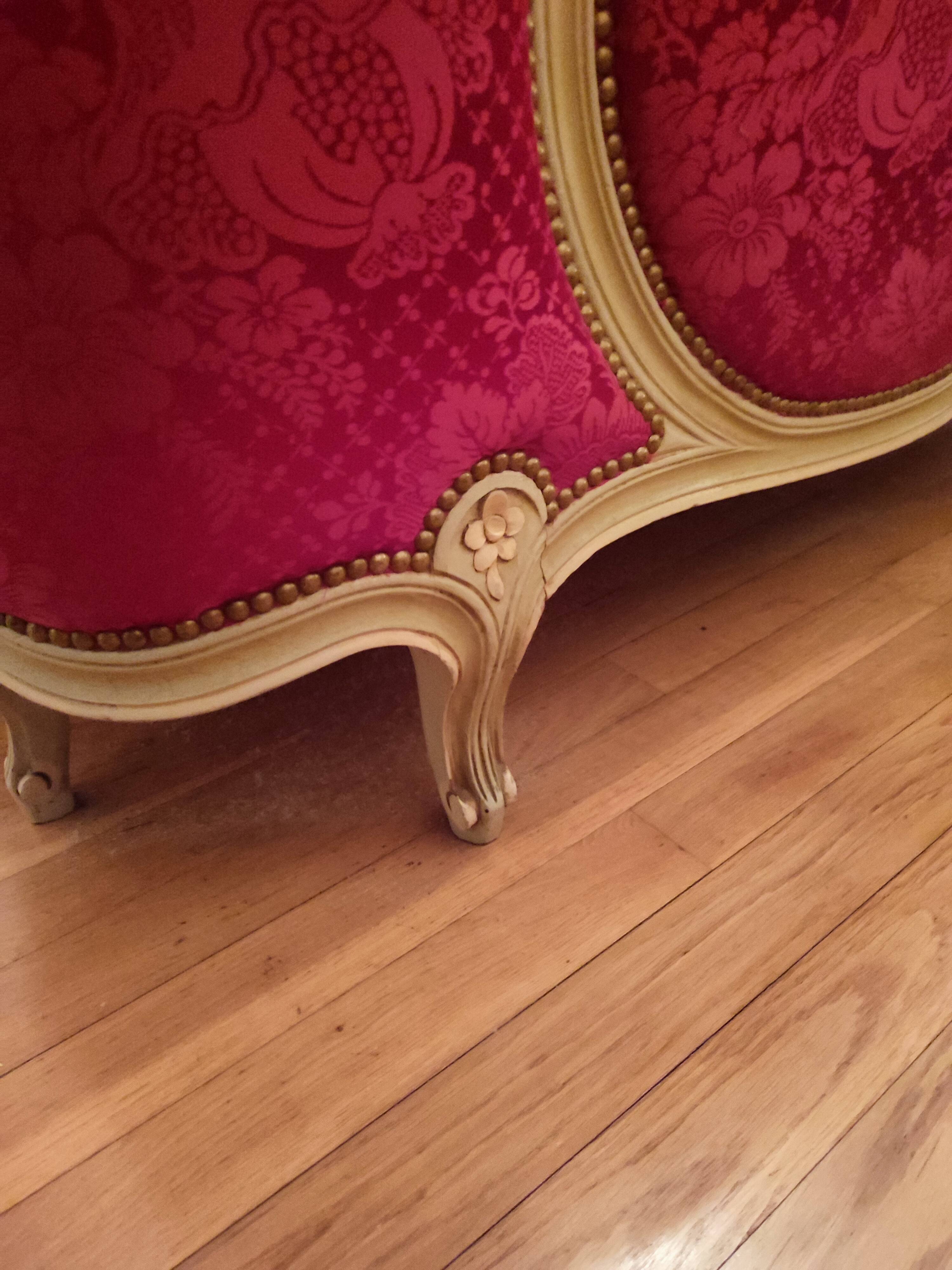 Lit corbeille style Louis XV grand taille