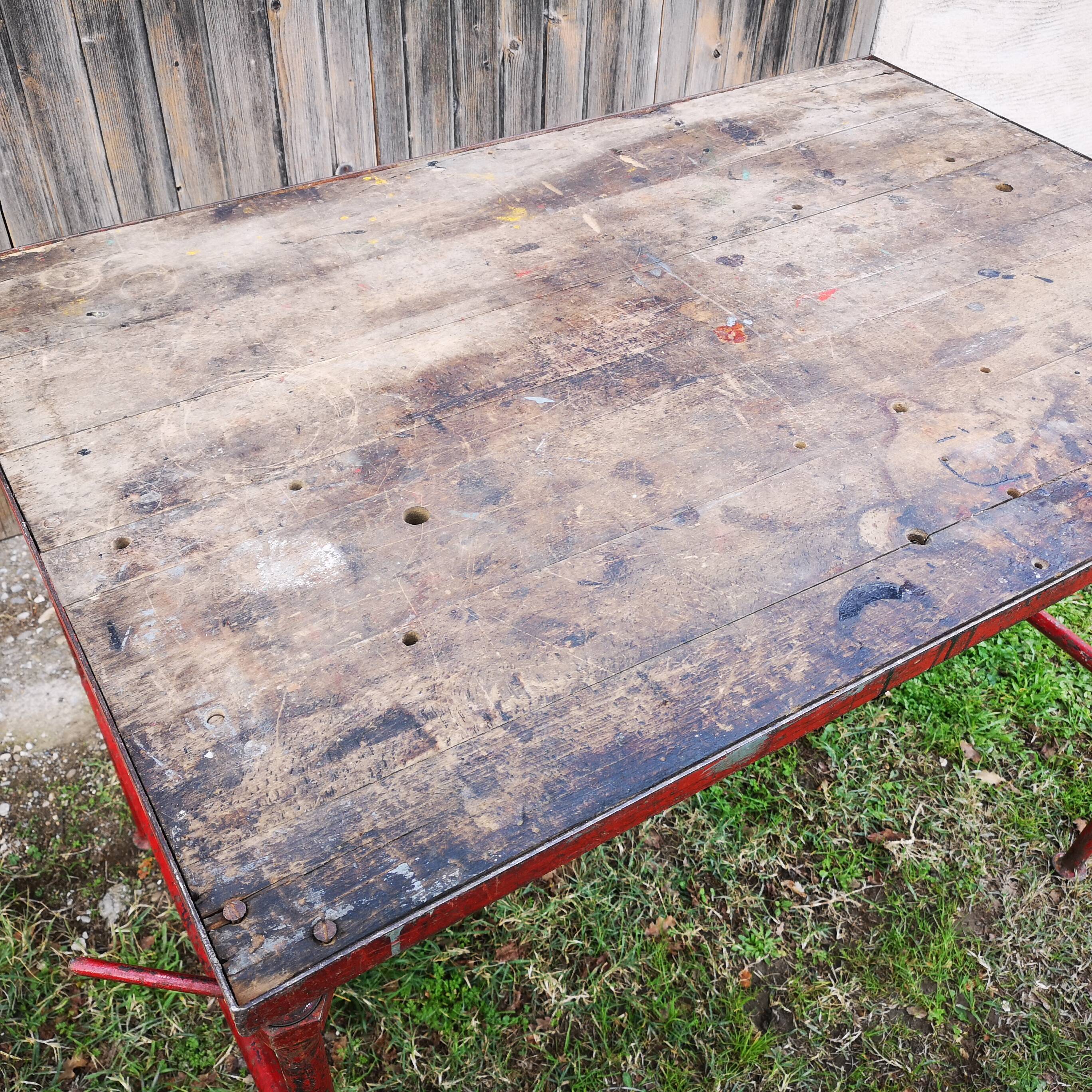 Old plumber workbench