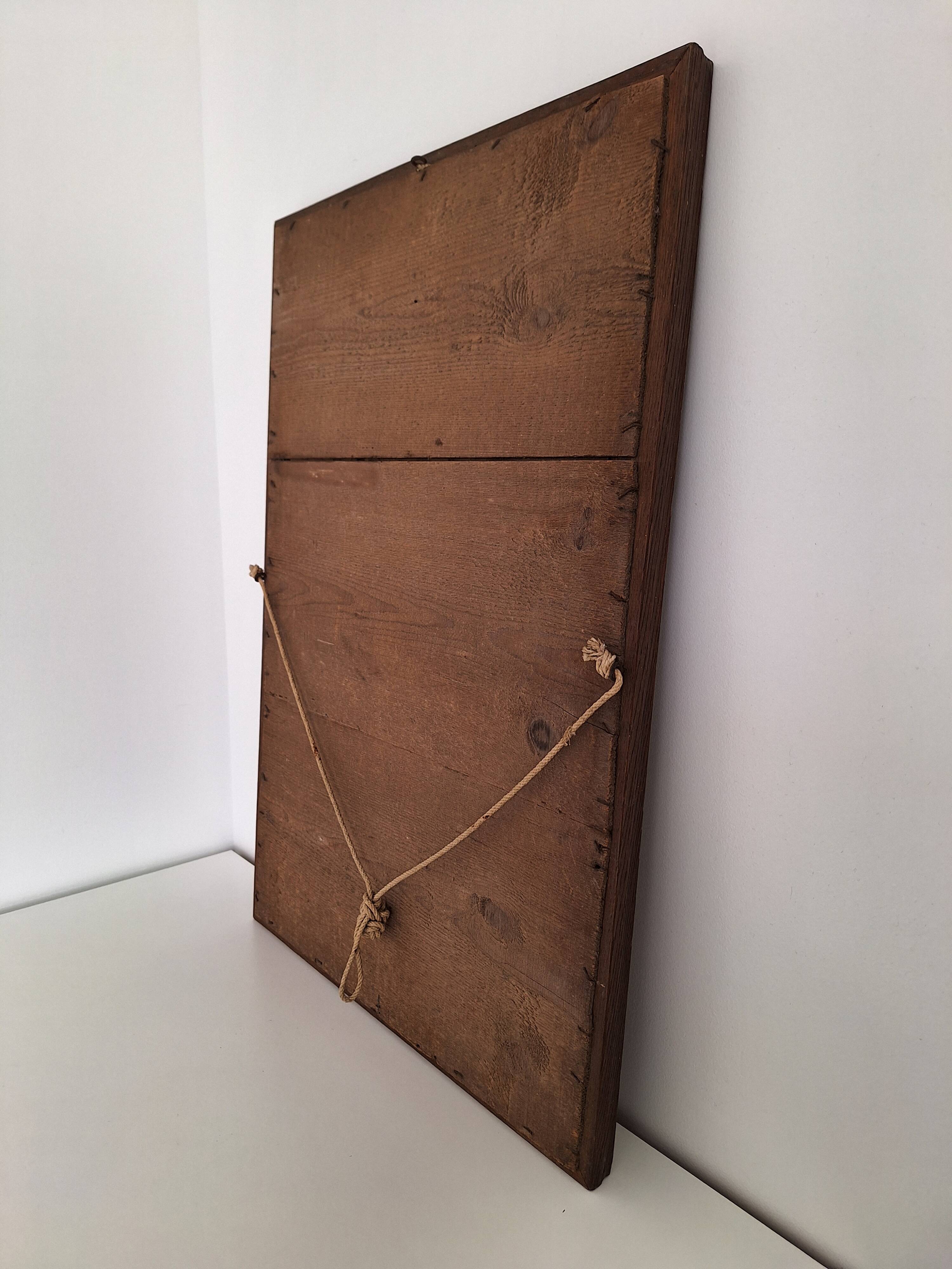 Wooden mirror 68x47cm