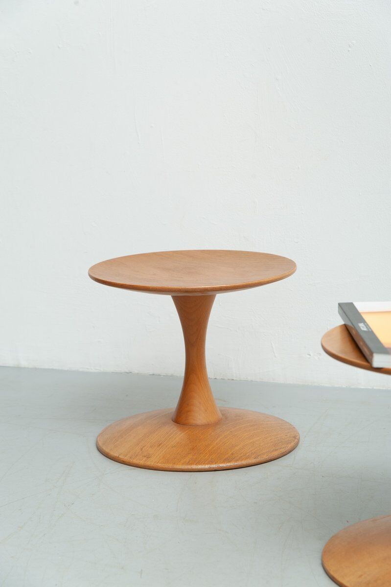 Set of 2x stools by Nanna Ditzel for Kolds Sawmill, 1960s