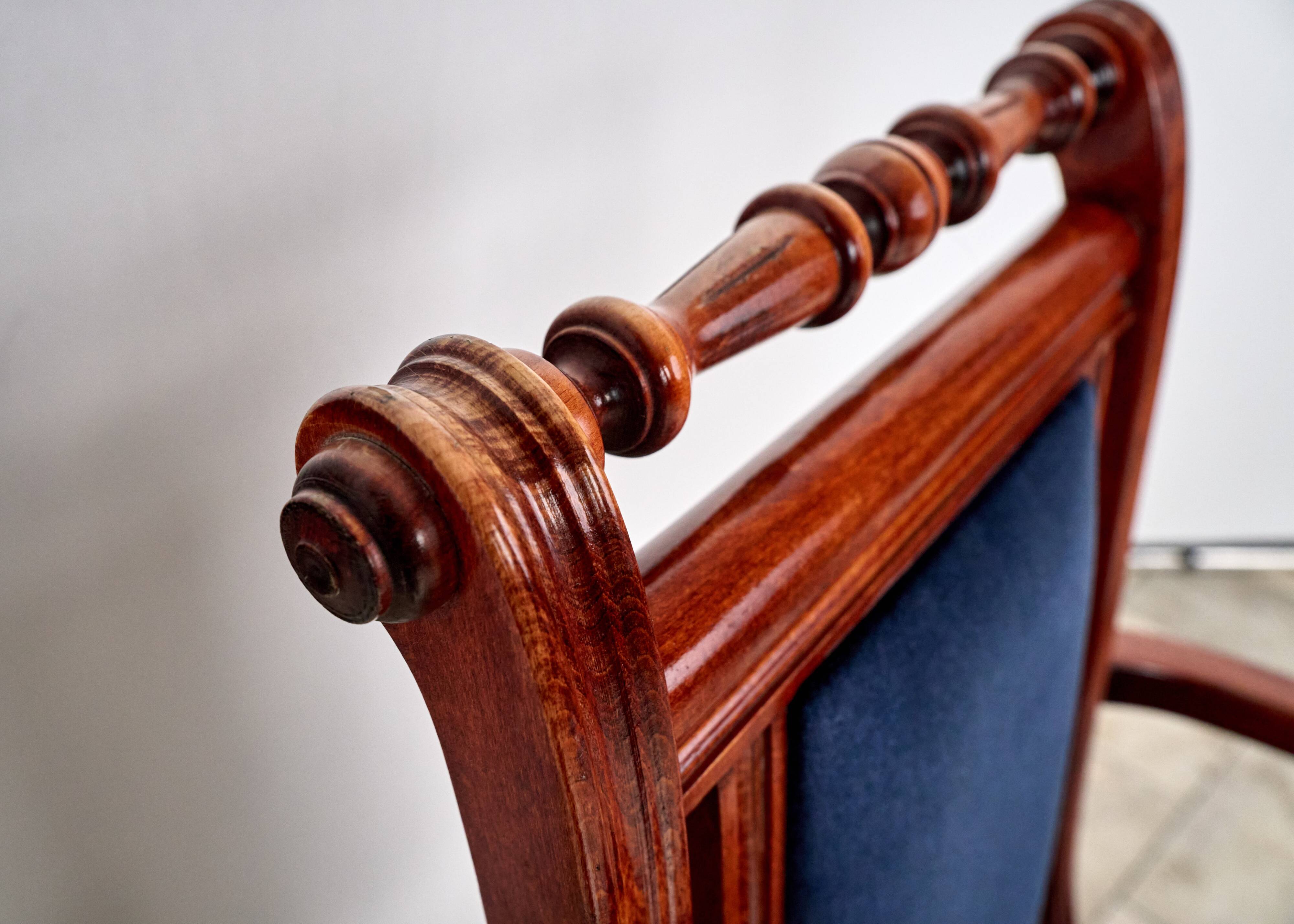 Set of 7 Eclectic Style Chairs FAMEG Radomsko, 1970s/80s