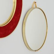 Set of 3 convex / witch's eye artilux vintage mirrors from the 1960s.