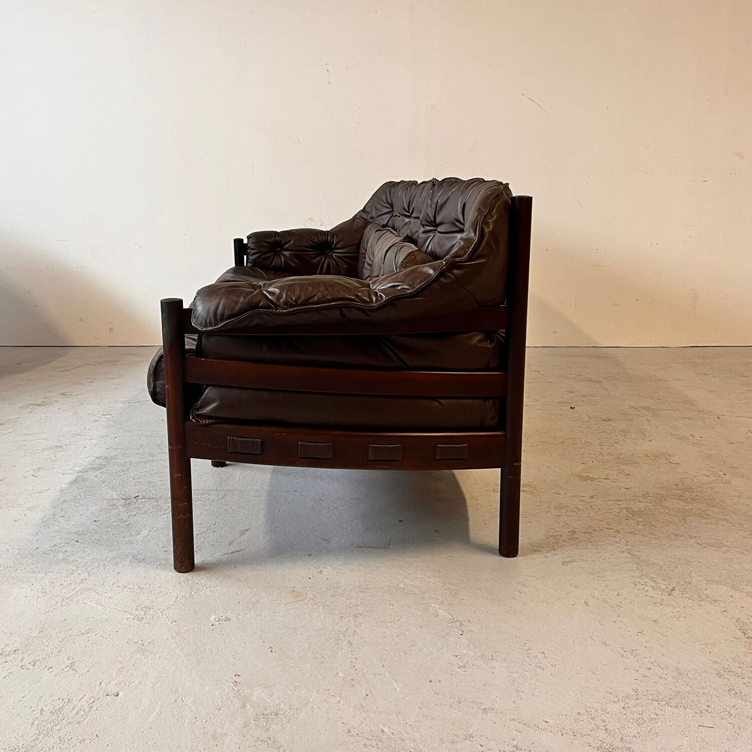 Canapé en cuir conçu par Arne Norell pour Coja, Suède, années 1970