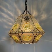 Suspension en verre brutaliste, années 1970