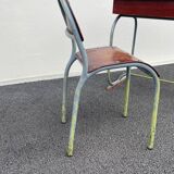 Small designer children's desk and its vintage chair