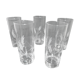 Set of 5 glasses high crystal cups of Arques Luminarc Model Gerbe