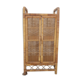 Vintage rattan cabinet