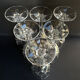 Bohemia - glasses on foot (6) - Modern mid-century - Lead crystal 24% Pbo
