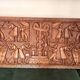 Ancient Carved Panel Bas Relief Sculpture Benin Dahomey Ritual Scene