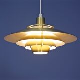 Danish pendant light in brass, 1960s
