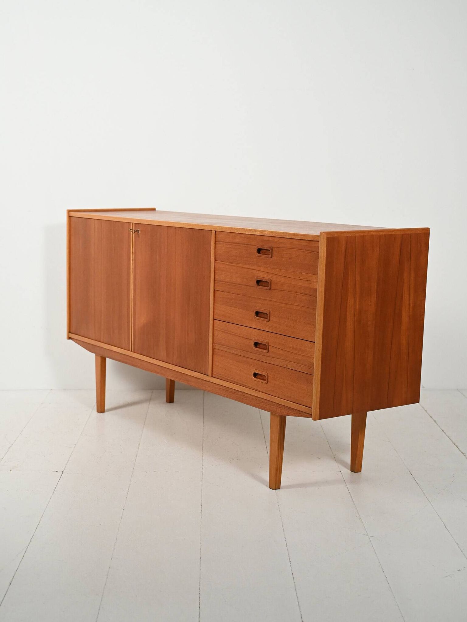 Elegant-lined Scandinavian 1960s sideboard