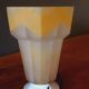 Art Deco wall lamp in porcelain and sandblasted glass, 1940s