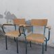 Pair of schoolmaster's chairs