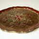 Round wooden florentine tray, vintage from the 1960s